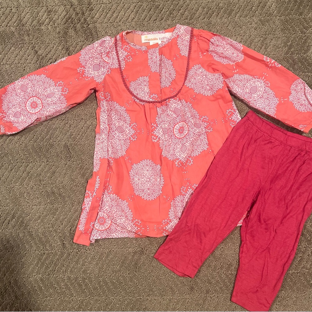 Brand new Masala Baby pants set.  Pet free and smoke free.